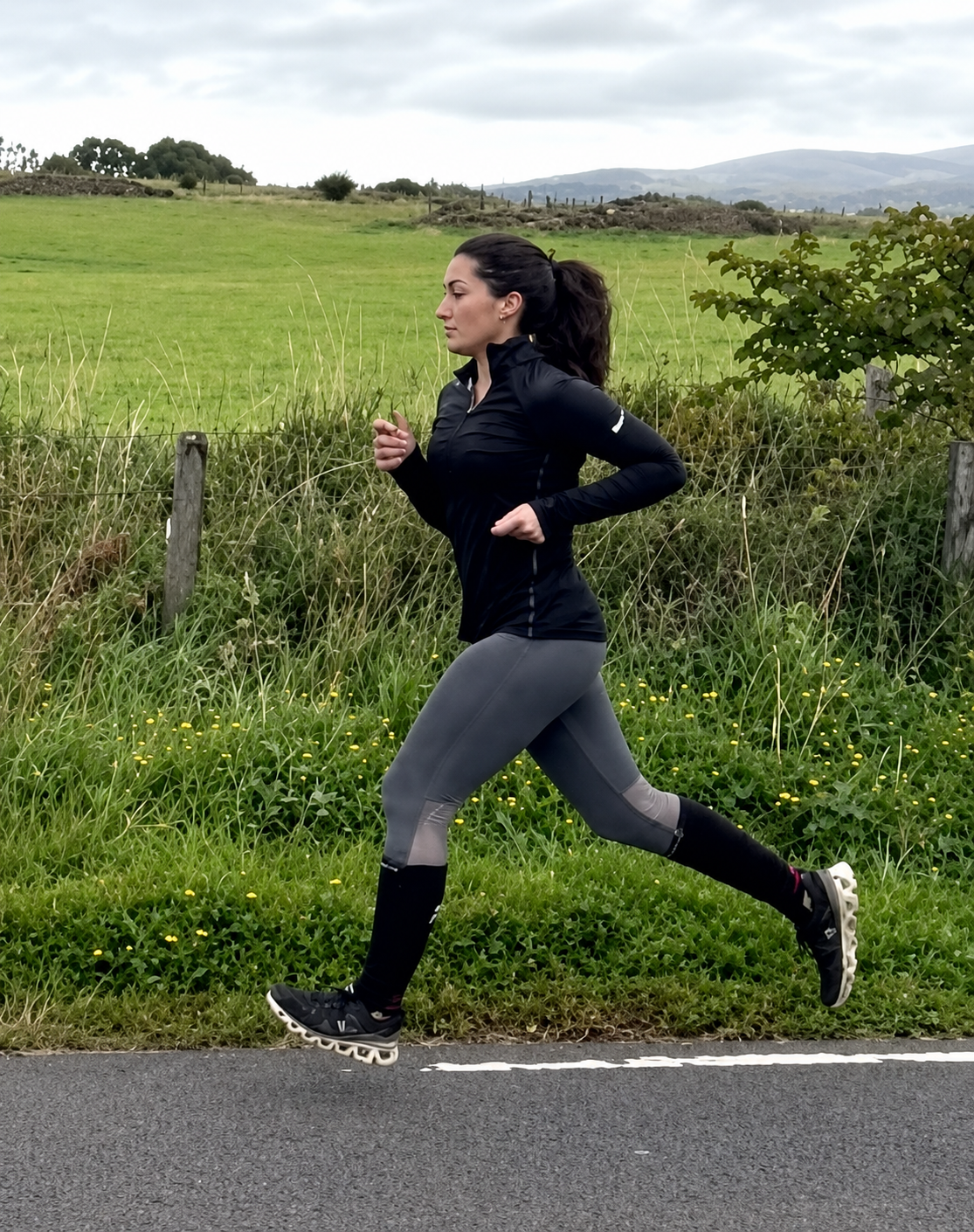 Ava Drake during her 200-mile Run for Resilience challenge across the mountains of Tajikistan